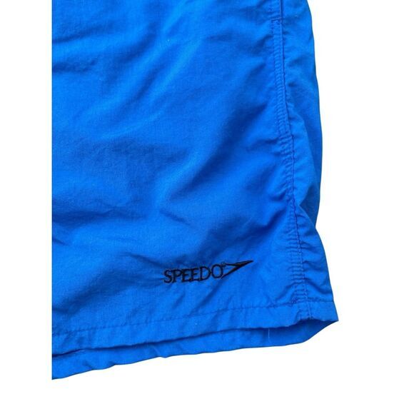VTG Speedo Men's Mesh Lined Swim Shorts Blue Medium - Picture 4 of 8